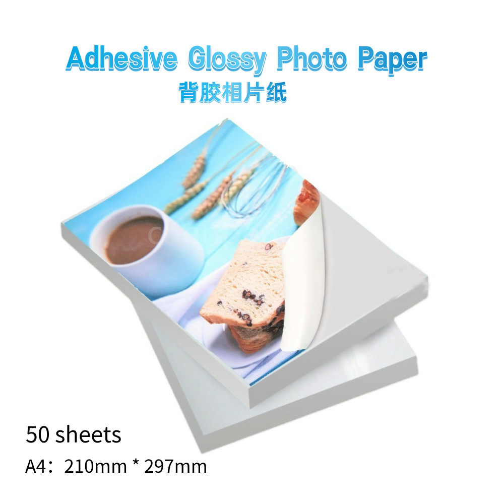 Ink Blotter Paper - Carta Fotografica Adesiva Lucida A4 50