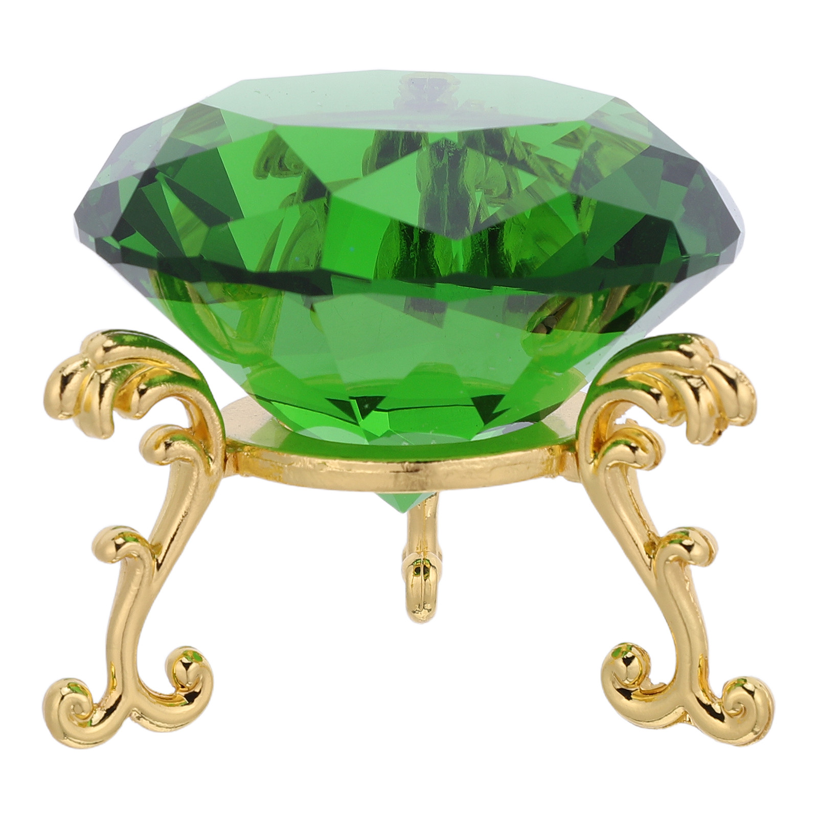 Paper Weight Crystal - Centrotavola in Cristallo Artificiale Verde 50Mm